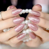 Multicolor Fake Nails with Glue for Party Wear