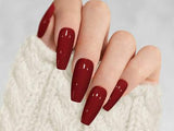 Multicolor Fake Nails with Glue for Party Wear
