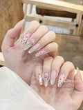 Multicolor Fake Nails with Glue for Party Wear