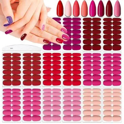 Multicolor Fake Nails with Glue for Party Wear