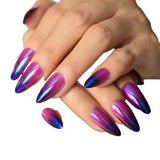 Multicolor Fake Nails with Glue for Party Wear