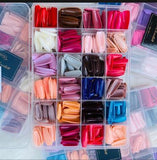 Multicolor Fake Nails with Glue for Party Wear