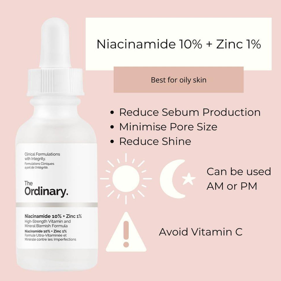 Niacinamide Serum 10% + Zinc 1% for Glowing Skin